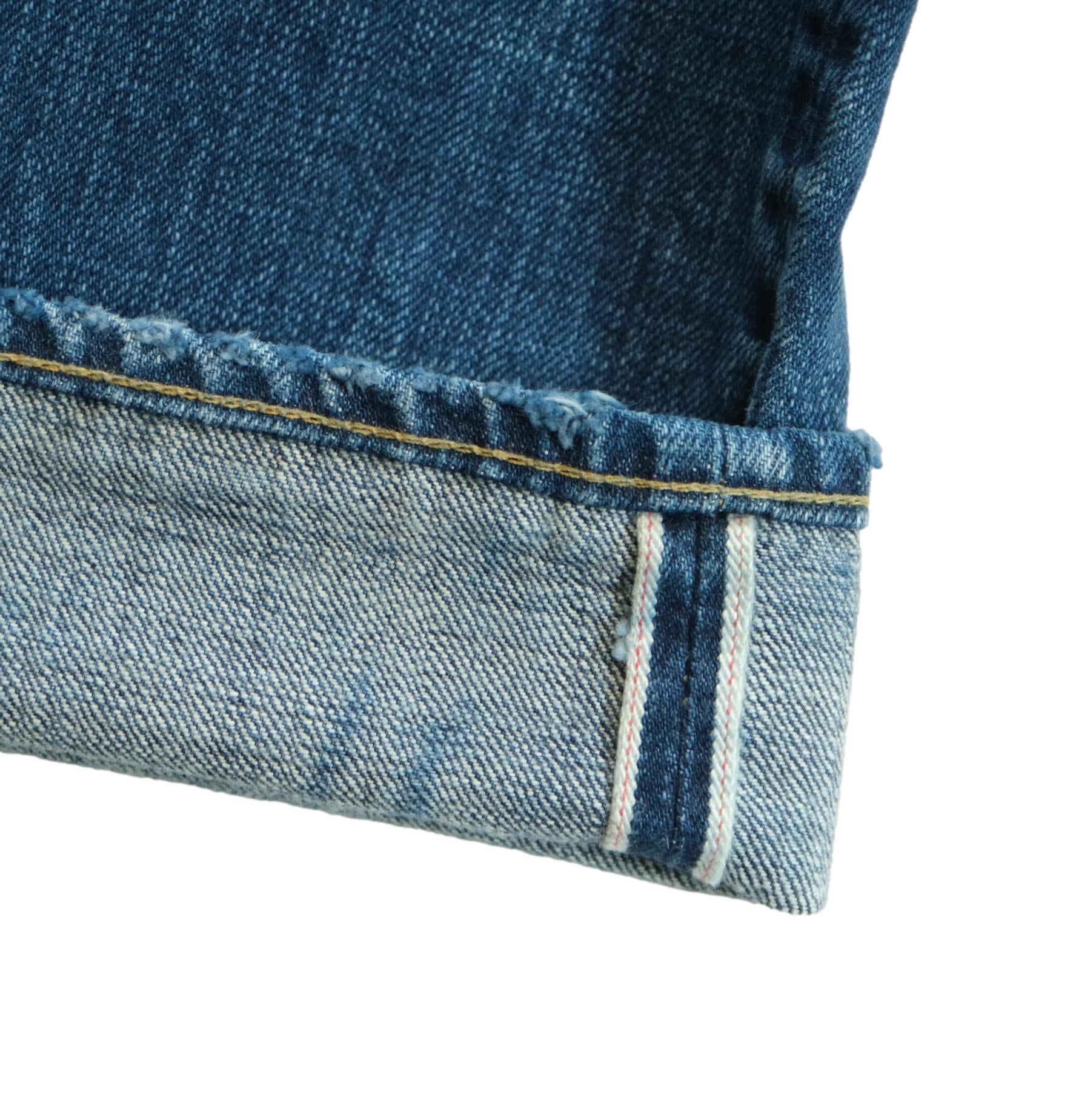 Omnigod 14oz. Bleach Distressed Selvedge Jeans (Regular Straight)