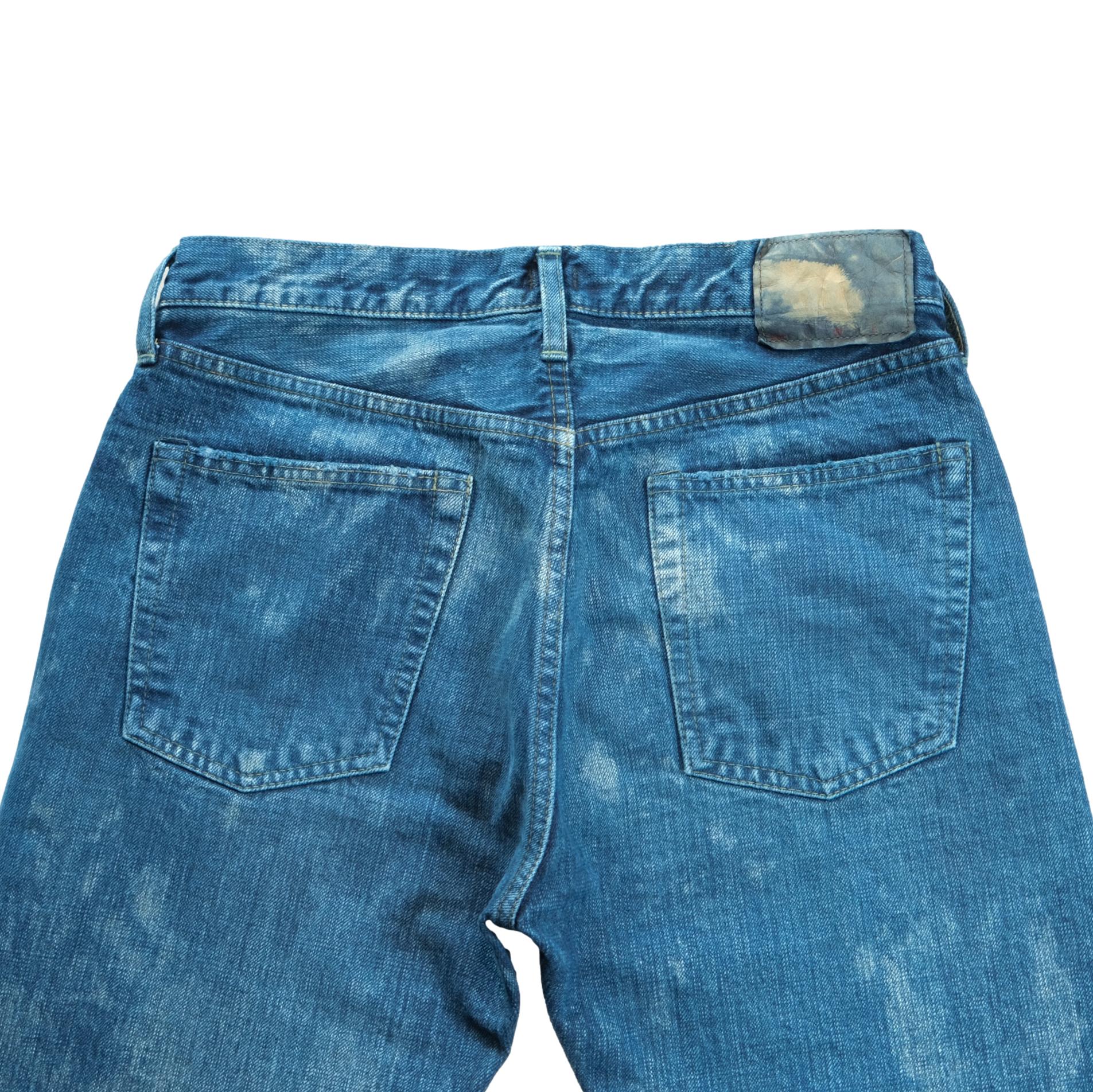 Omnigod 14oz. Bleach Distressed Selvedge Jeans (Regular Straight)