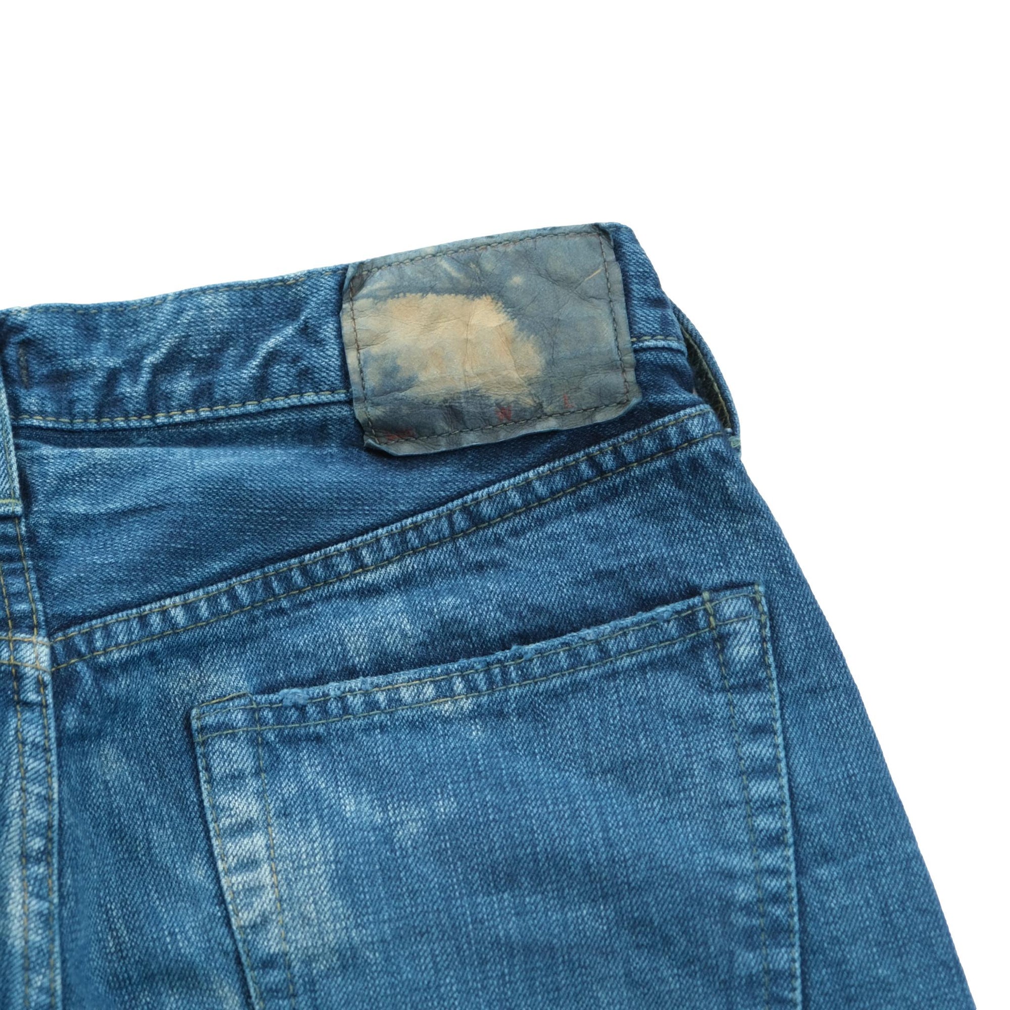 Omnigod 14oz. Bleach Distressed Selvedge Jeans (Regular Straight)