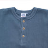 Studio D'Artisan L/S Heavy Thermal Henley (Blue)