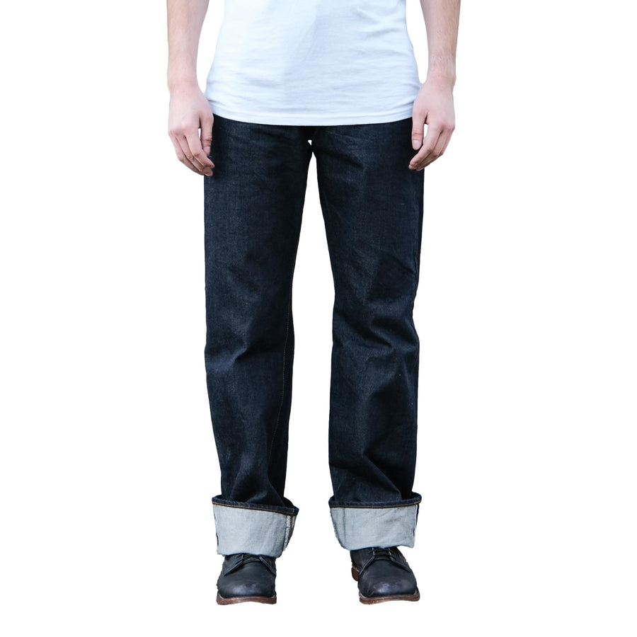 Studio D'Artisan 15oz. Suvin Gold Selvedge Denim Jeans (Loose Straight) - Okayama Denim