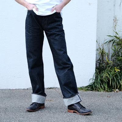 Studio D'Artisan 15oz. Suvin Gold Selvedge Denim Jeans (Loose Straight)