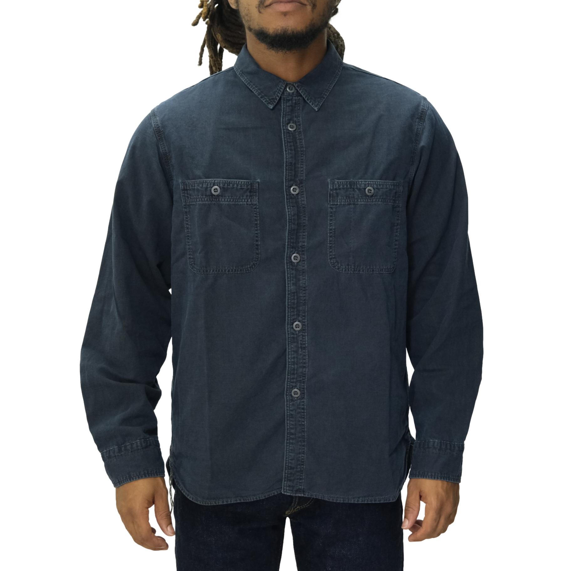 Omoto Denim Sumi Overdyed Indigo Selvedge Work Shirt