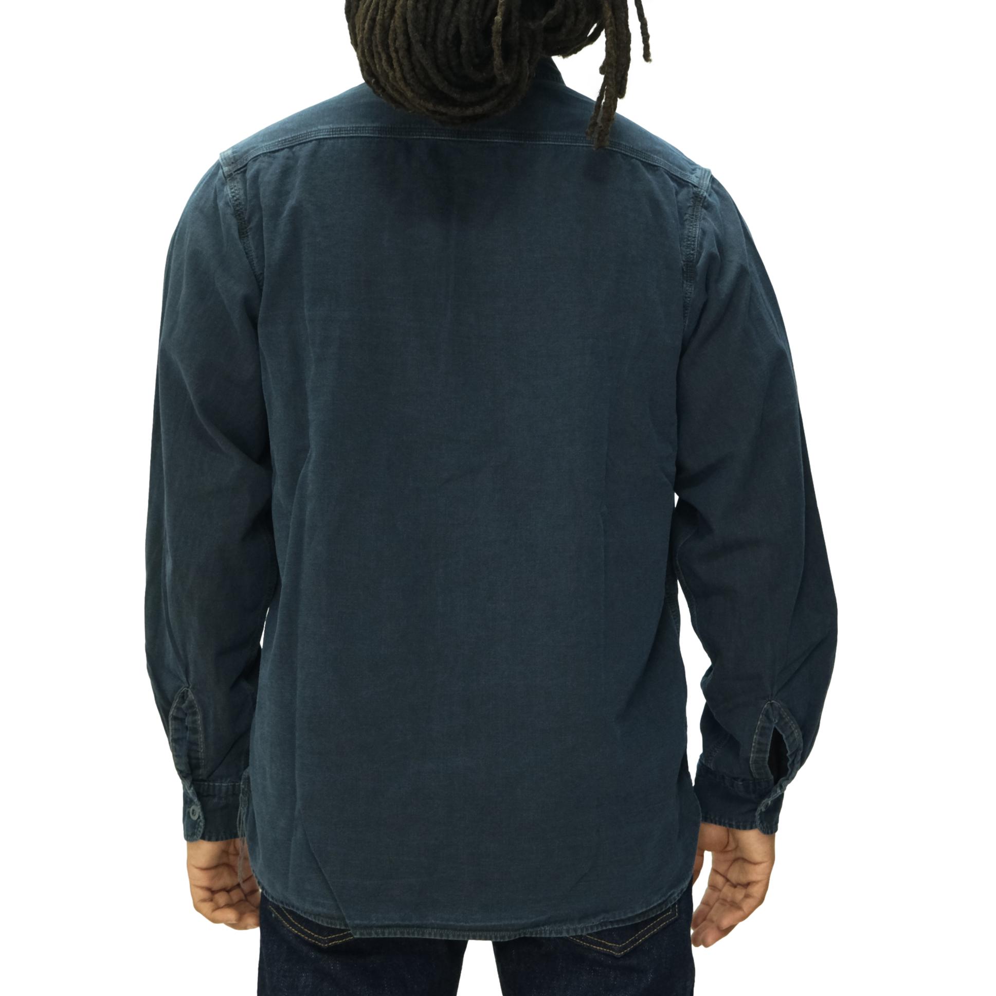 Omoto Denim Sumi Overdyed Indigo Selvedge Work Shirt