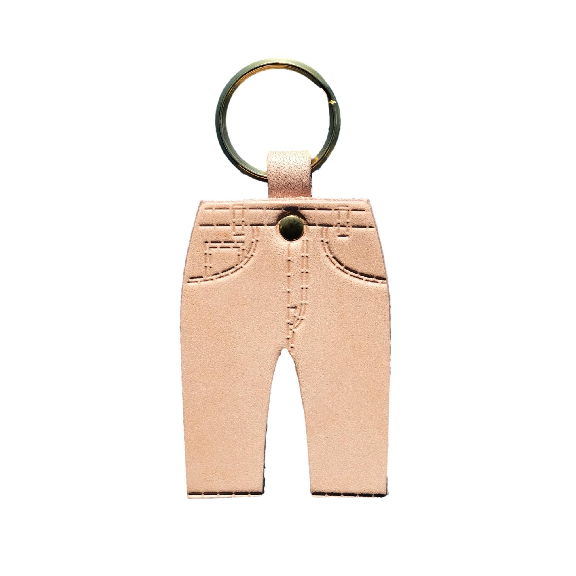 Omoto Denim "Jeans" Natural Leather Keyholder