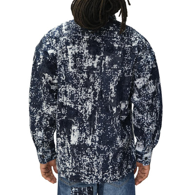 FDMTL Indigo Flock Boro Shirt