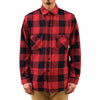 Studio D'Artisan Heavyweight Check Flannel Shirt (Red)