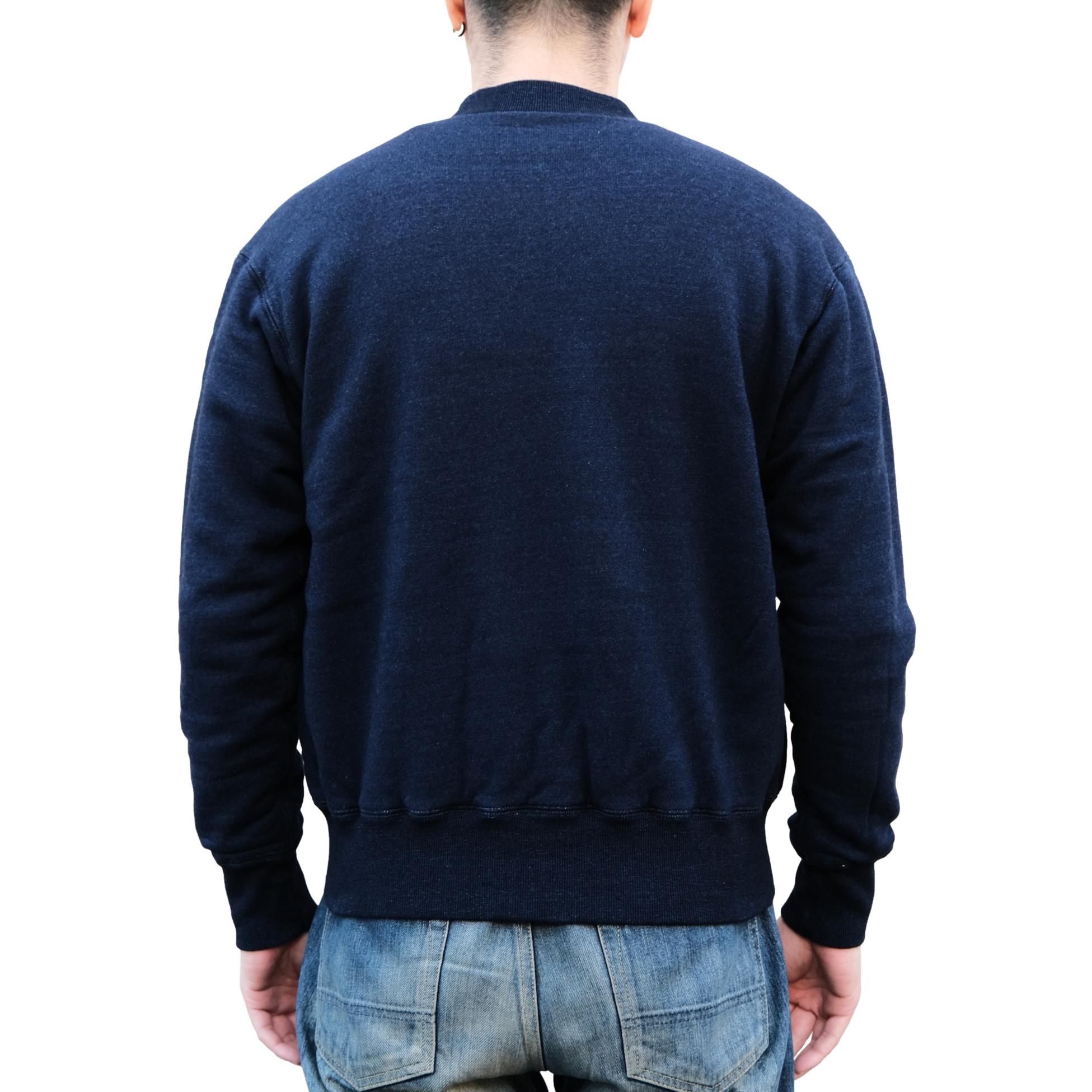 Studio D'Artisan Reversible Indigo Dyed Heavy Thermal Track Jacket