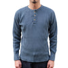 Studio D'Artisan L/S Heavy Thermal Henley (Blue)