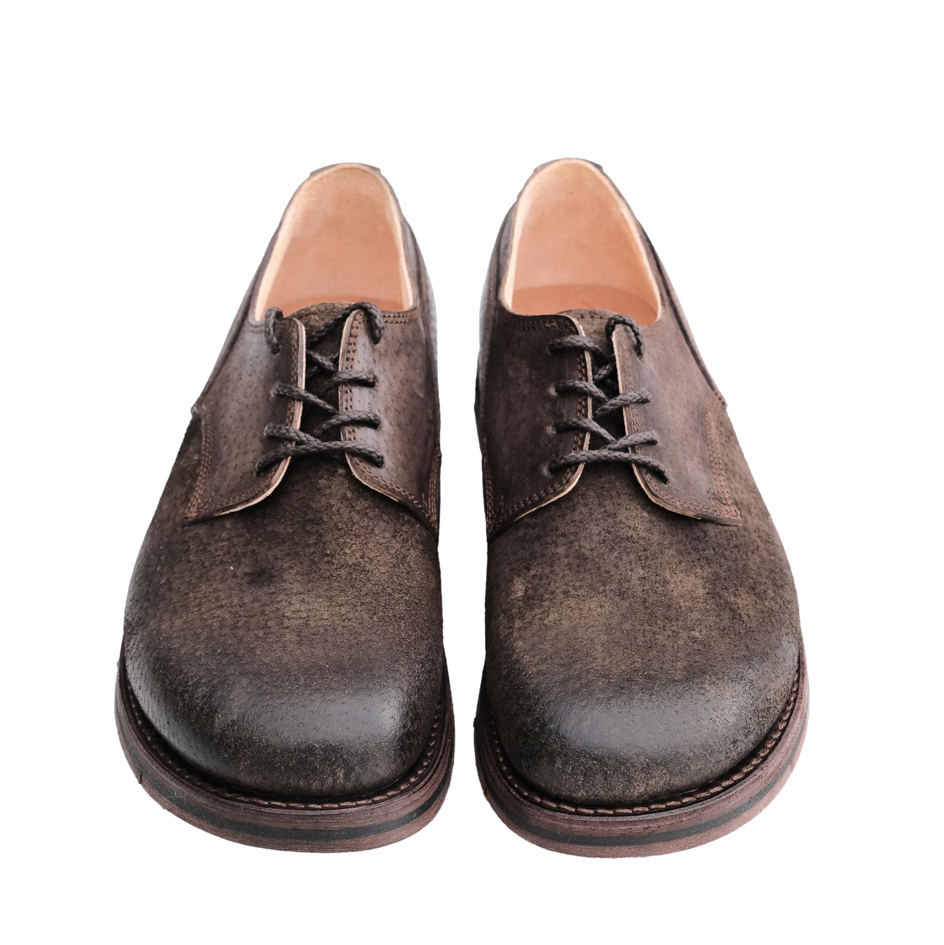 Miyagi Kogyo "Arthful" Derby Shoes - Okayama Denim