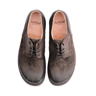 Miyagi Kogyo "Arthful" Derby Shoes - Okayama Denim