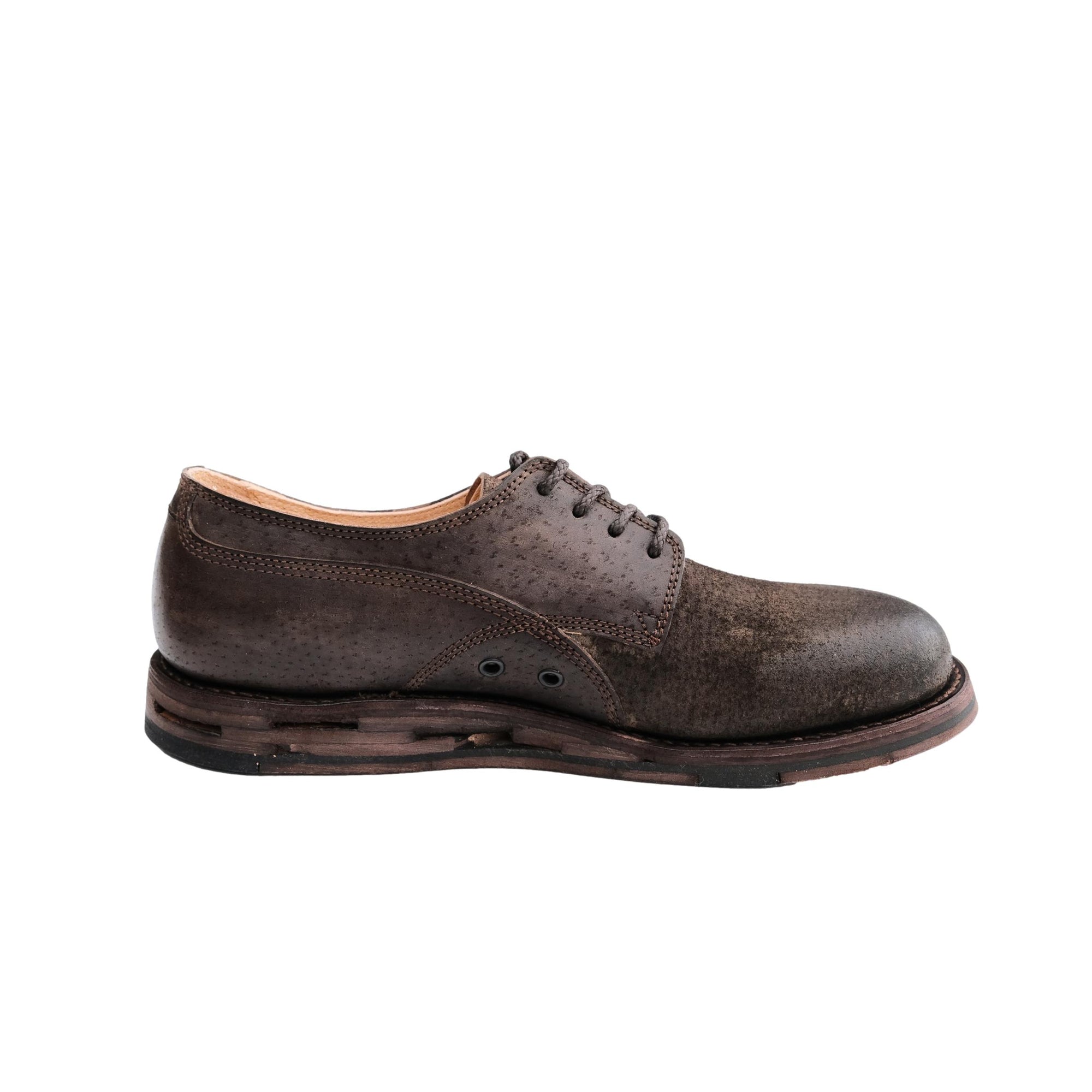 Miyagi Kogyo "Arthful" Derby Shoes - Okayama Denim