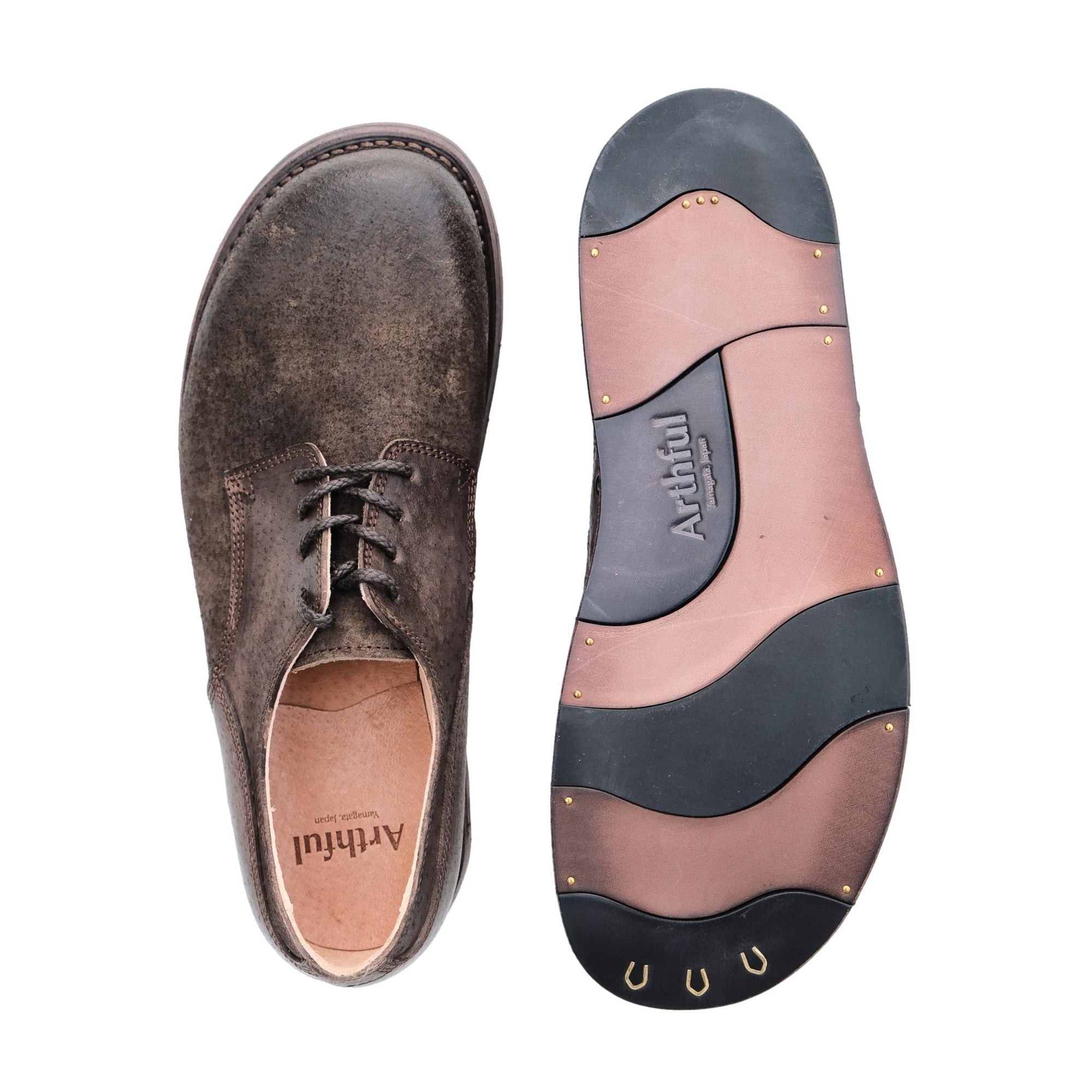 Miyagi Kogyo "Arthful" Derby Shoes - Okayama Denim