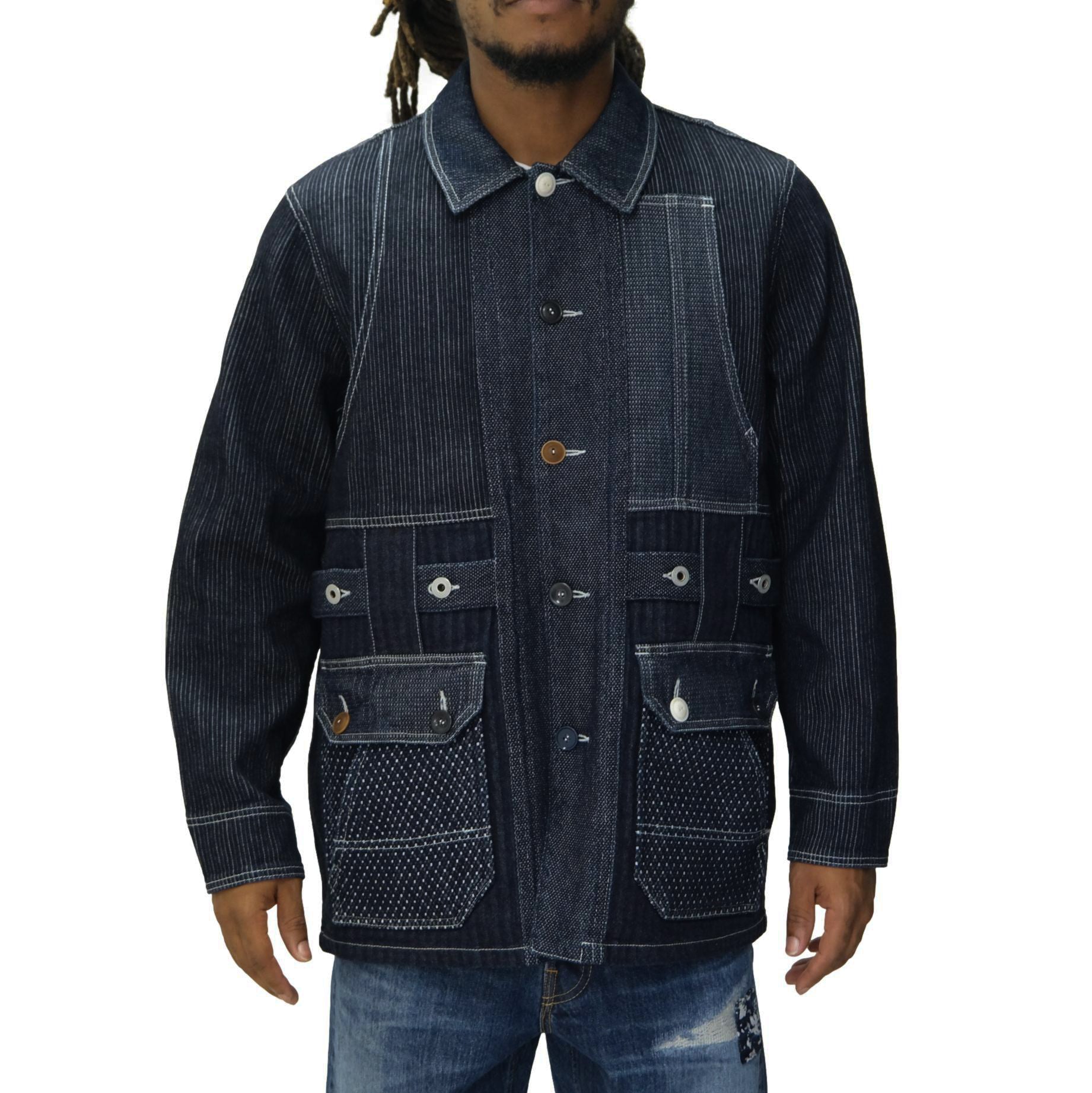FDMTL Indigo Patchwork Coverall