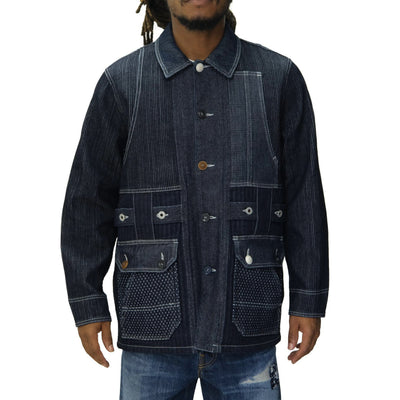 FDMTL Indigo Patchwork Coverall
