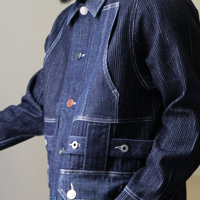 FDMTL Indigo Patchwork Coverall