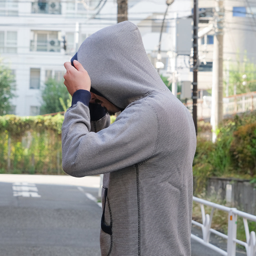 Loop & Weft SZ Vintage Pinborder Knit Hooded Sweatshirt