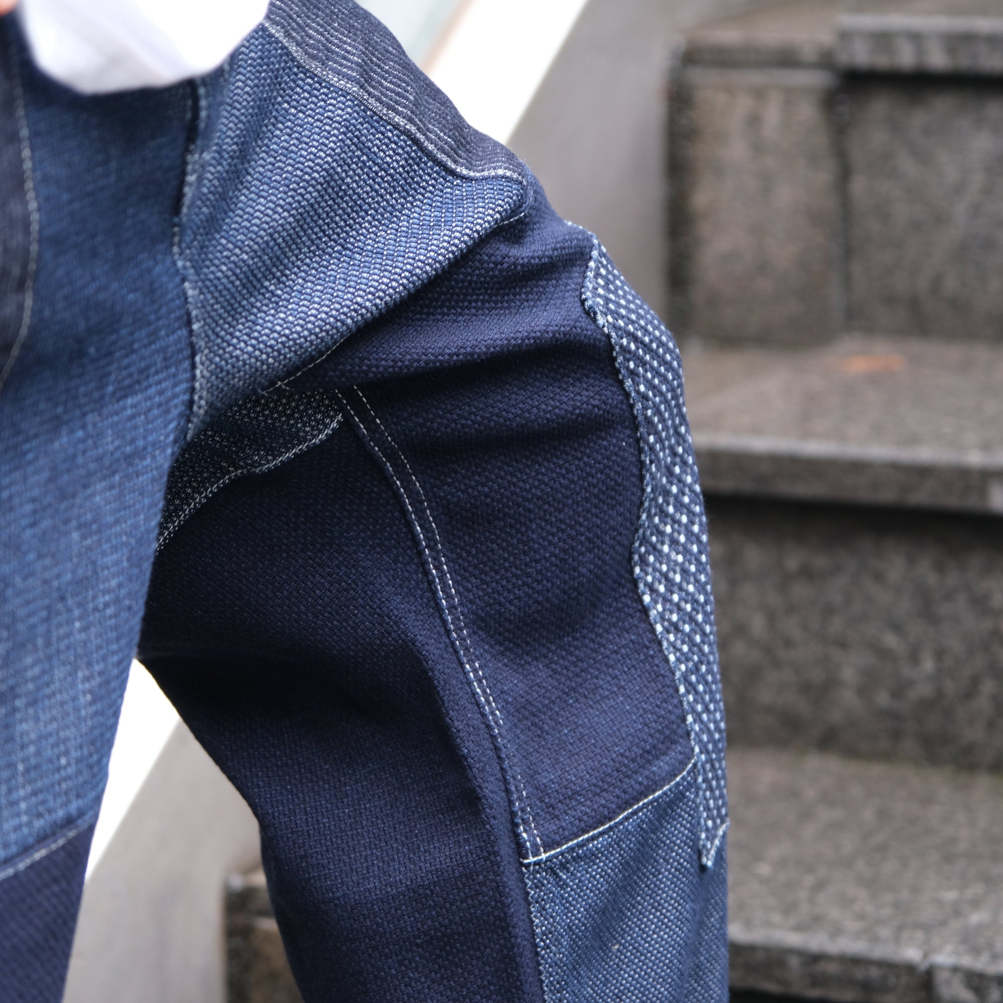 FDMTL Indigo Patchwork Pants (Regular Straight)