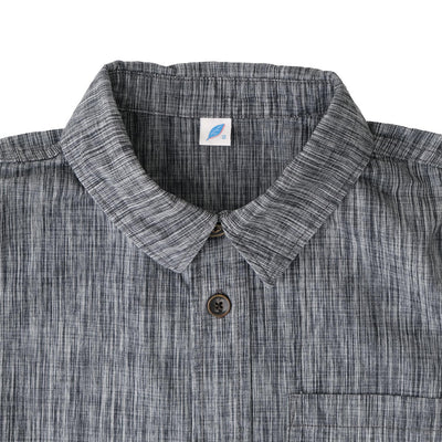 Pure Blue Japan Black Kasuri Chambray Shirt