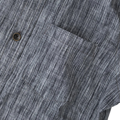 Pure Blue Japan Black Kasuri Chambray Shirt