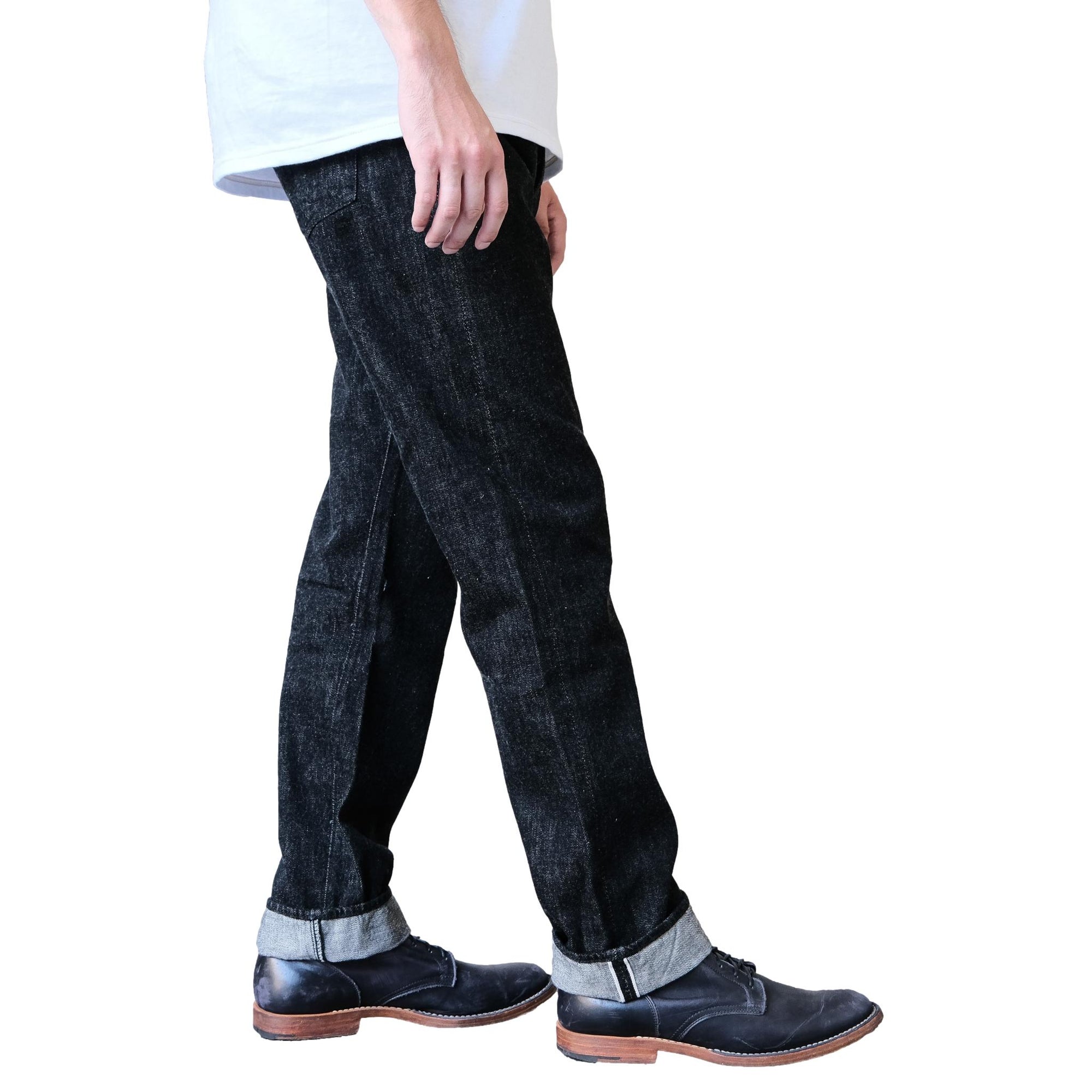 Fullcount 1103BKSS 11.5oz. "Super Smooth" Black Selvedge Jeans (Clean Straight)