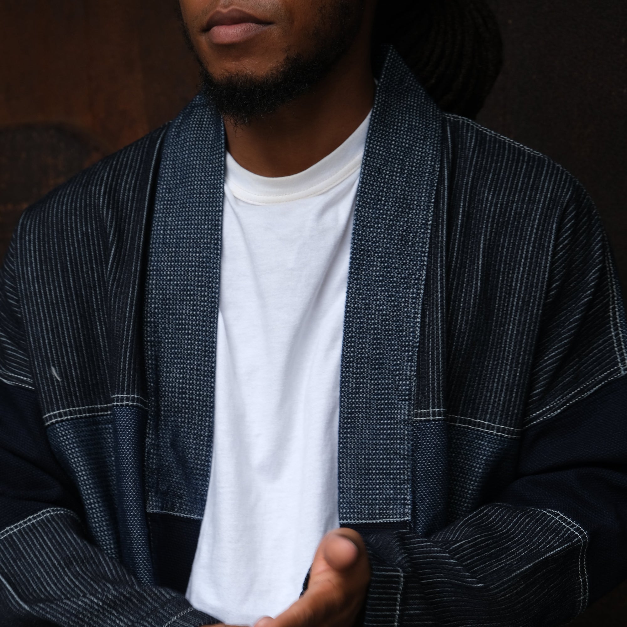 FDMTL Indigo Boro Patchwork Haori