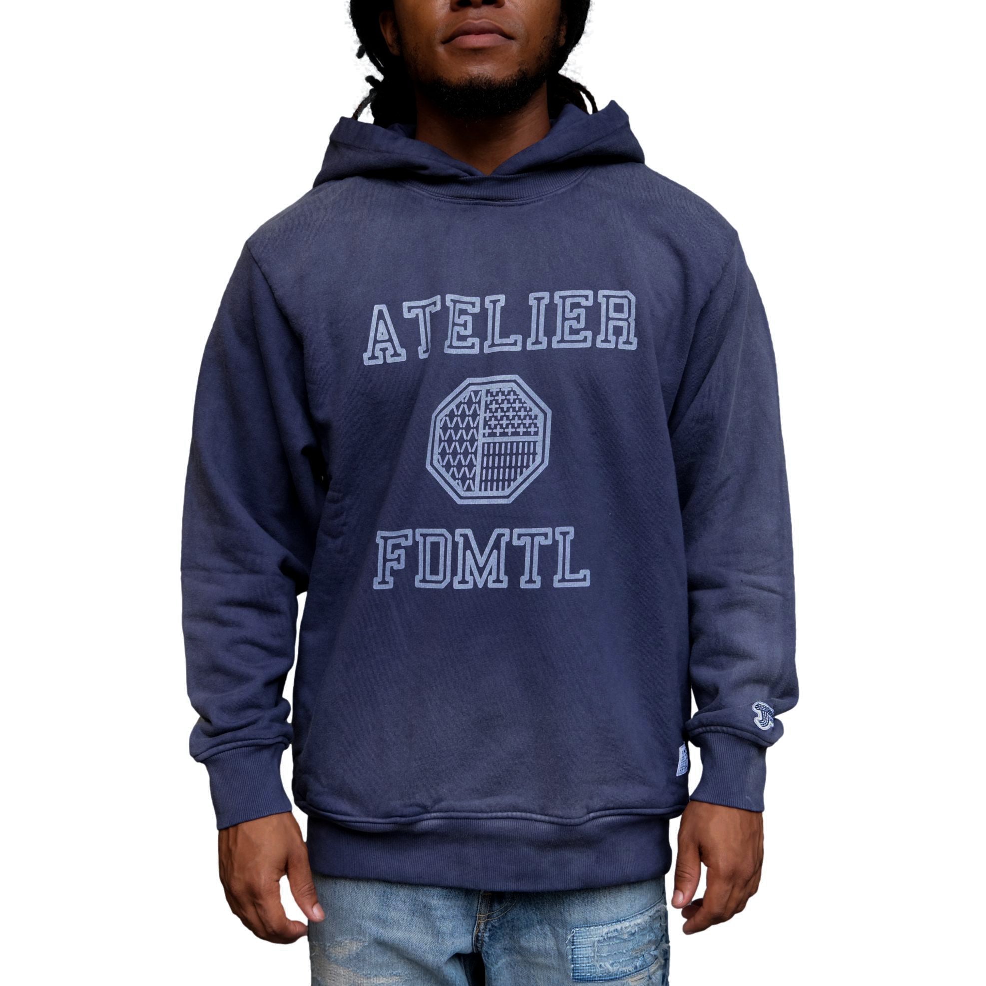FDMTL Distressed Logo Print Hoodie