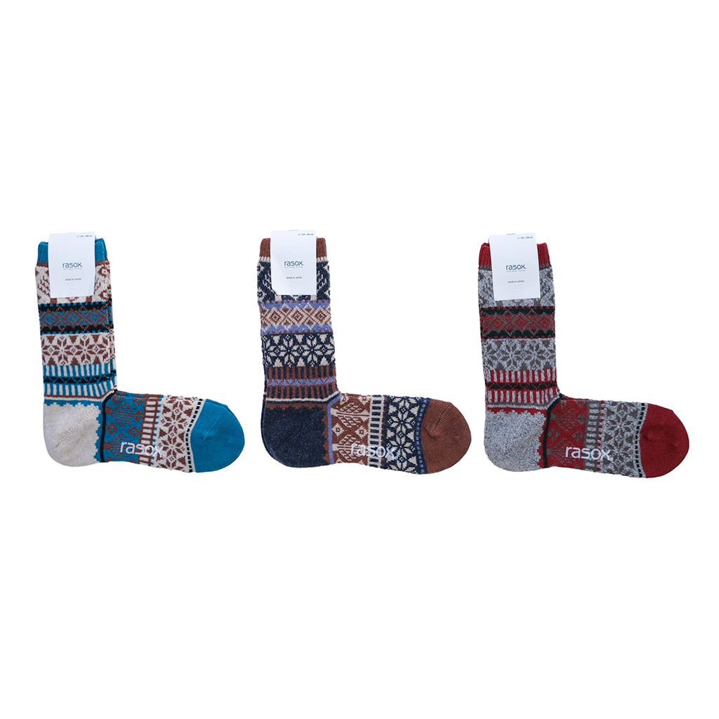 Rasox Snow Jacquard Crew Socks