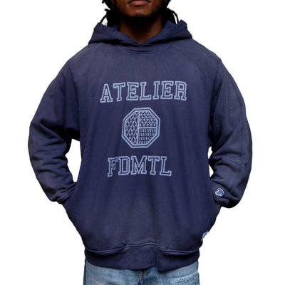FDMTL Distressed Logo Print Hoodie