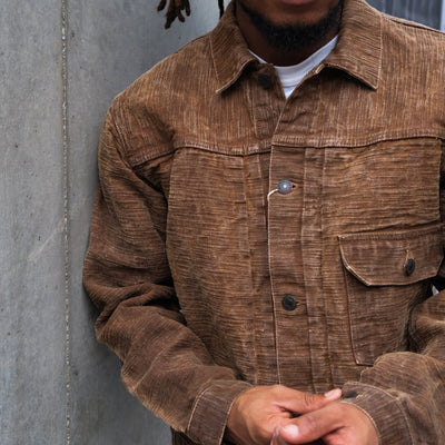 [Pre-Order] Studio D'Artisan Hand-dyed "Kakishibu-zome" Type 1 Selvedge Jacket