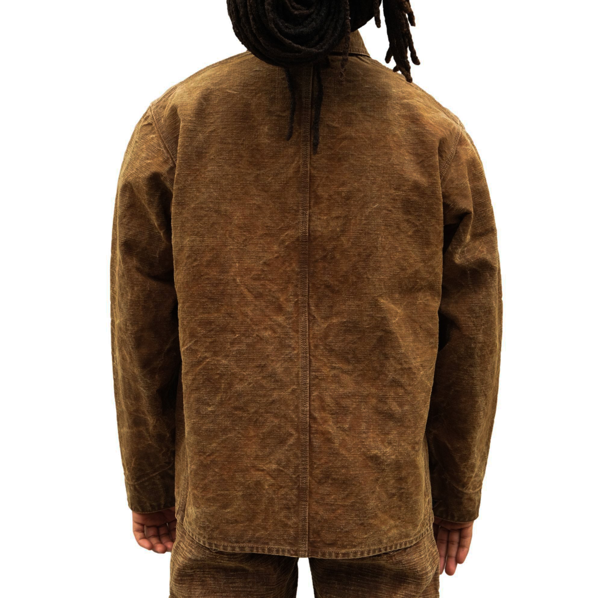 [Pre-Order] Studio D'Artisan Hand-dyed "Kakishibu-zome" Duck Work Coverall