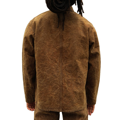 [Pre-Order] Studio D'Artisan Hand-dyed "Kakishibu-zome" Duck Work Coverall
