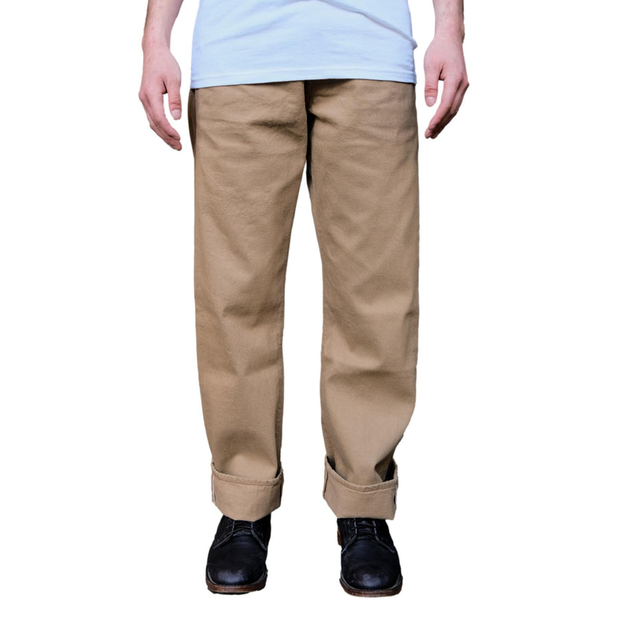 Fullcount 0105BE Beige Selvedge Jeans (Wide Straight) - Okayama Denim