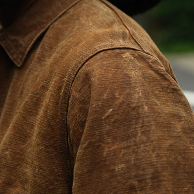 [Pre-Order] Studio D'Artisan Hand-dyed "Kakishibu-zome" Duck Work Coverall