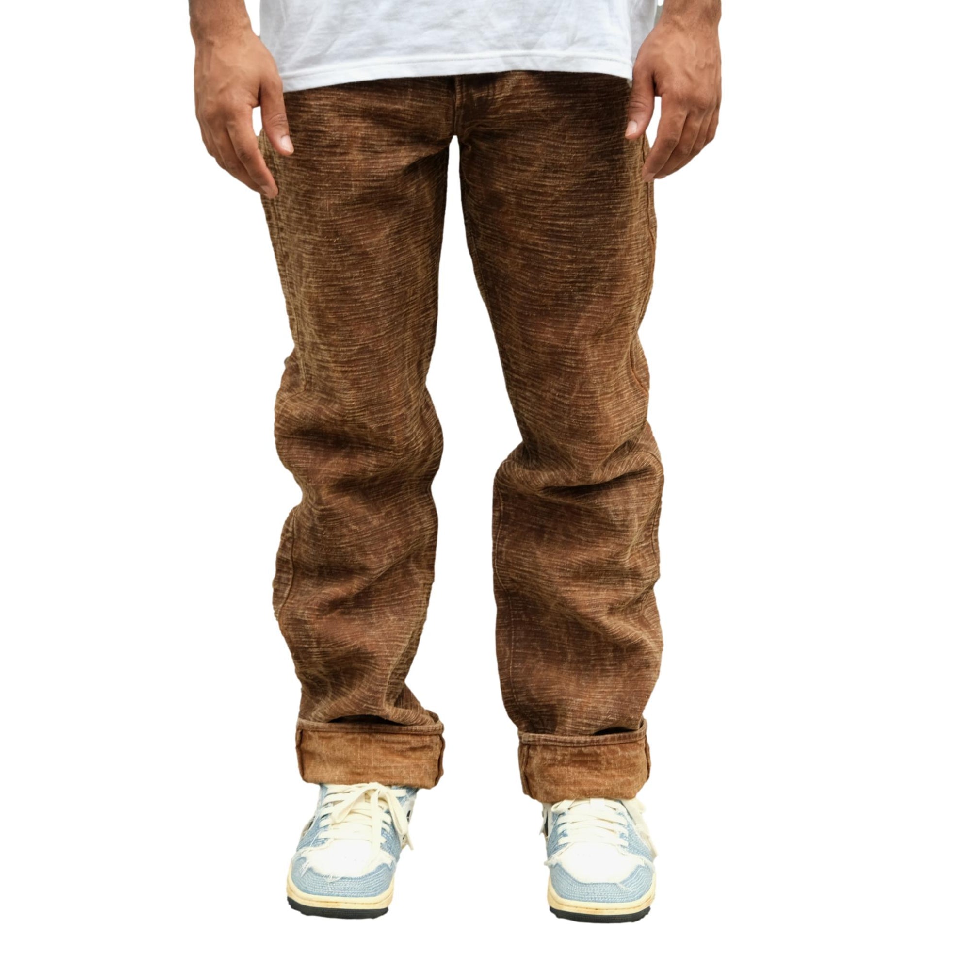 [Pre-Order] Studio D'Artisan Hand-dyed "Kakishibu-zome" Selvedge Jeans (Regular Straight)