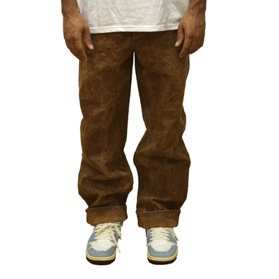 [Pre-Order] Studio D'Artisan Hand-dyed "Kakishibu-zome" Duck Work Pants