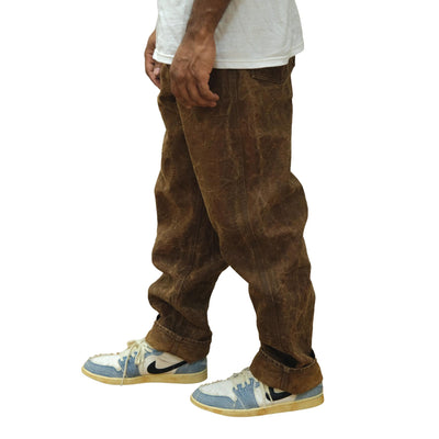 [Pre-Order] Studio D'Artisan Hand-dyed "Kakishibu-zome" Duck Work Pants