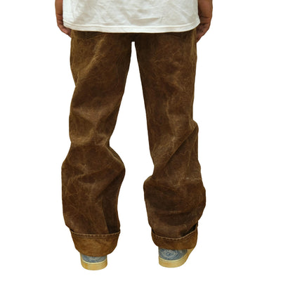 [Pre-Order] Studio D'Artisan Hand-dyed "Kakishibu-zome" Duck Work Pants
