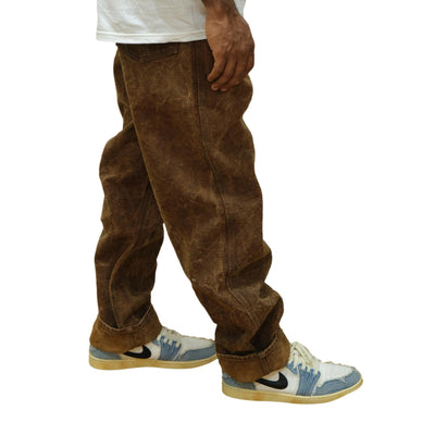 [Pre-Order] Studio D'Artisan Hand-dyed "Kakishibu-zome" Duck Work Pants