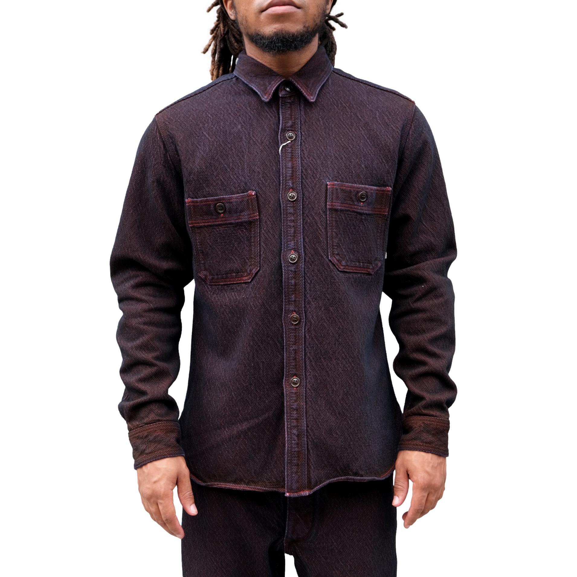 [Pre-Order] Studio D'Artisan "Bengara" Sashiko Work Shirt