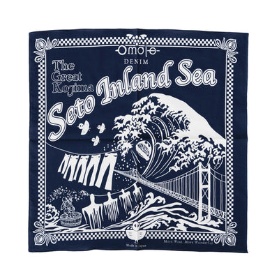 Omoto Denim "Kojima" Indigo Selvedge Bandana - Okayama Denim