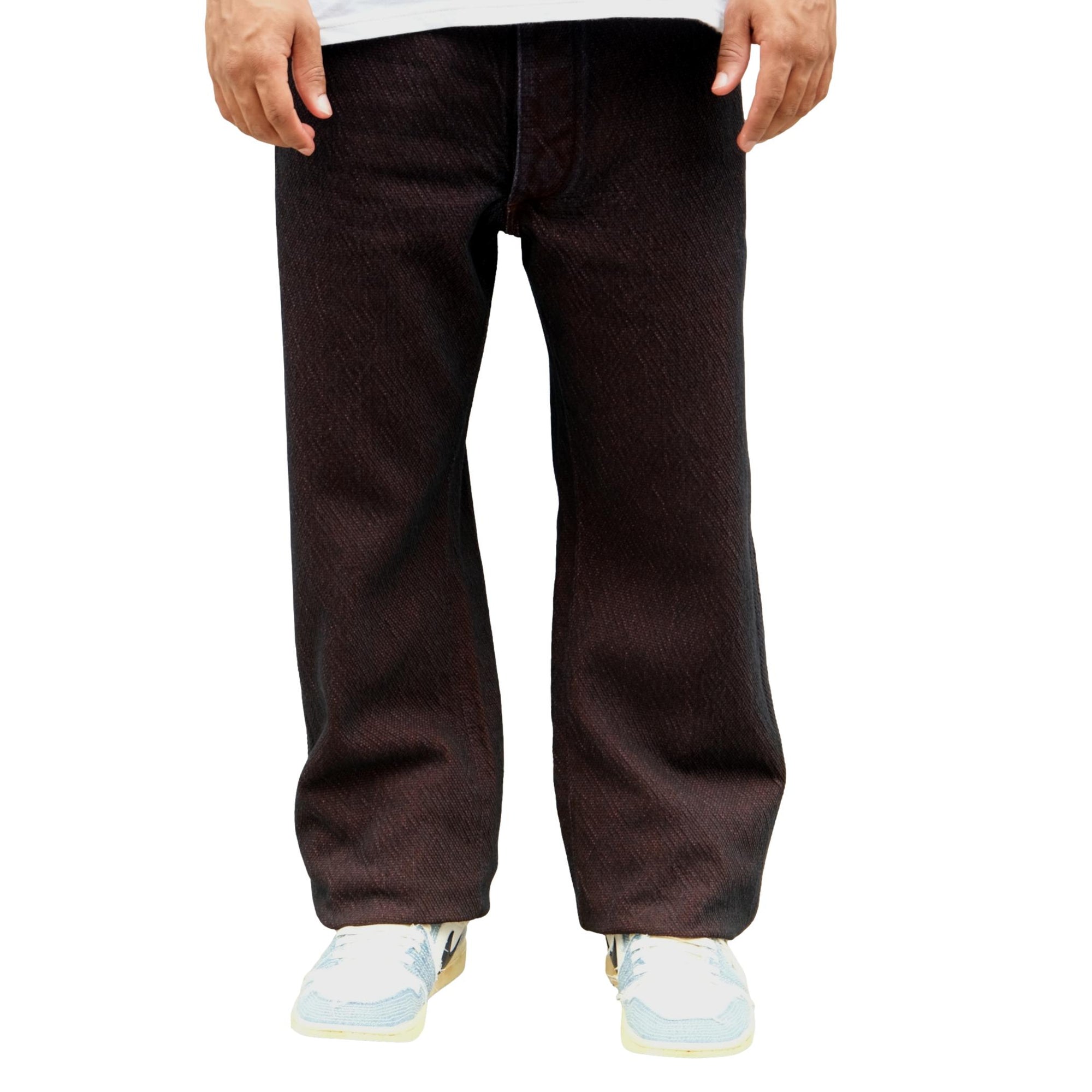 [Pre-Order] Studio D'Artisan "Bengara" Sashiko Pants (Regular Straight)