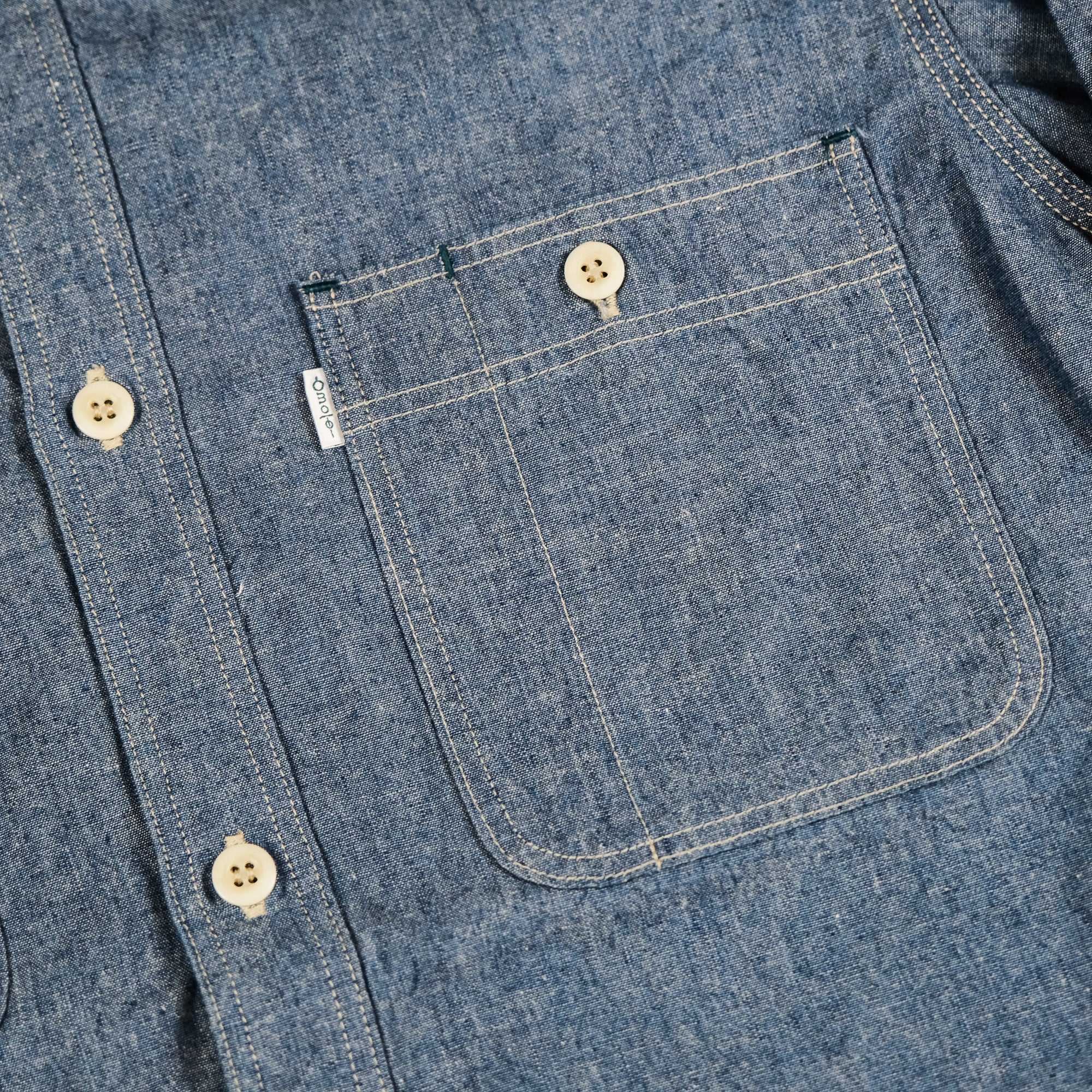Omoto Denim 5oz. Selvedge Chambray Work Shirt