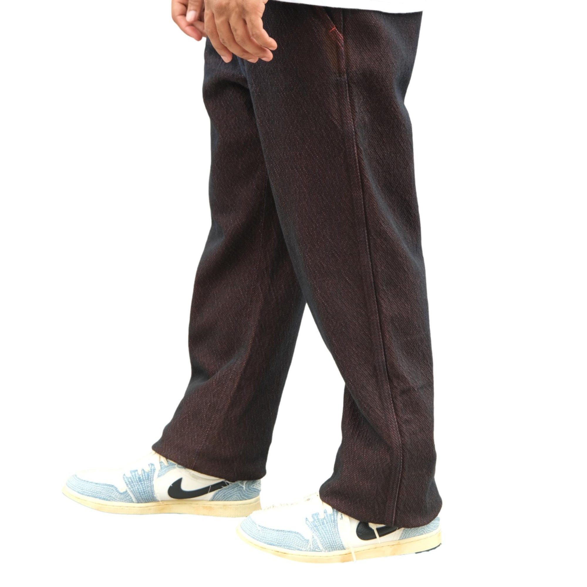 [Pre-Order] Studio D'Artisan "Bengara" Sashiko Pants (Regular Straight)