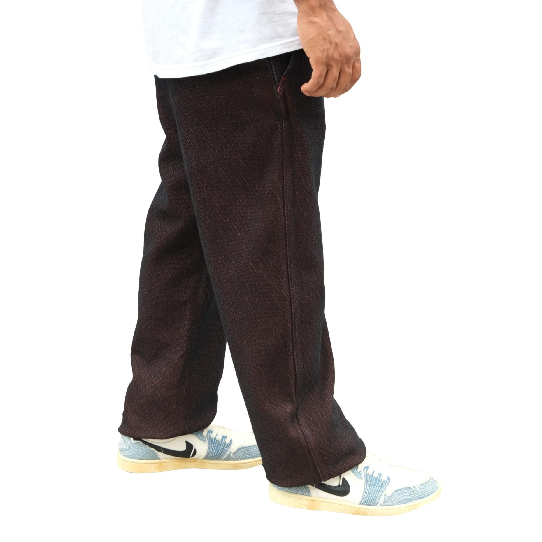 [Pre-Order] Studio D'Artisan "Bengara" Sashiko Pants (Regular Straight)