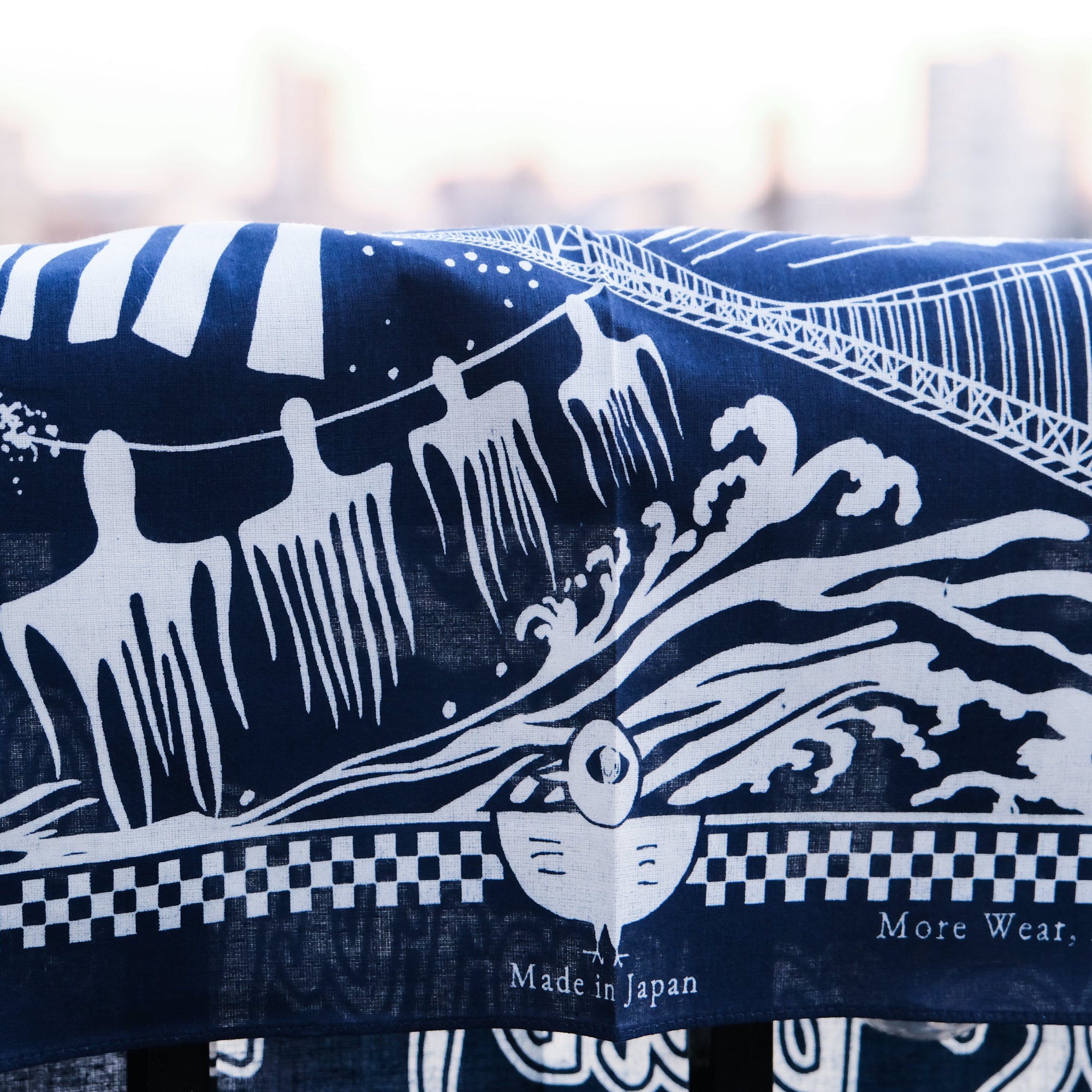 Omoto Denim "Kojima" Indigo Selvedge Bandana - Okayama Denim