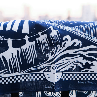 Omoto Denim "Kojima" Indigo Selvedge Bandana - Okayama Denim