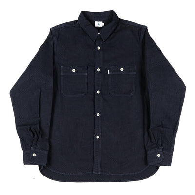 Omoto Denim "Ichimatsu" Indigo Selvedge Work Shirt
