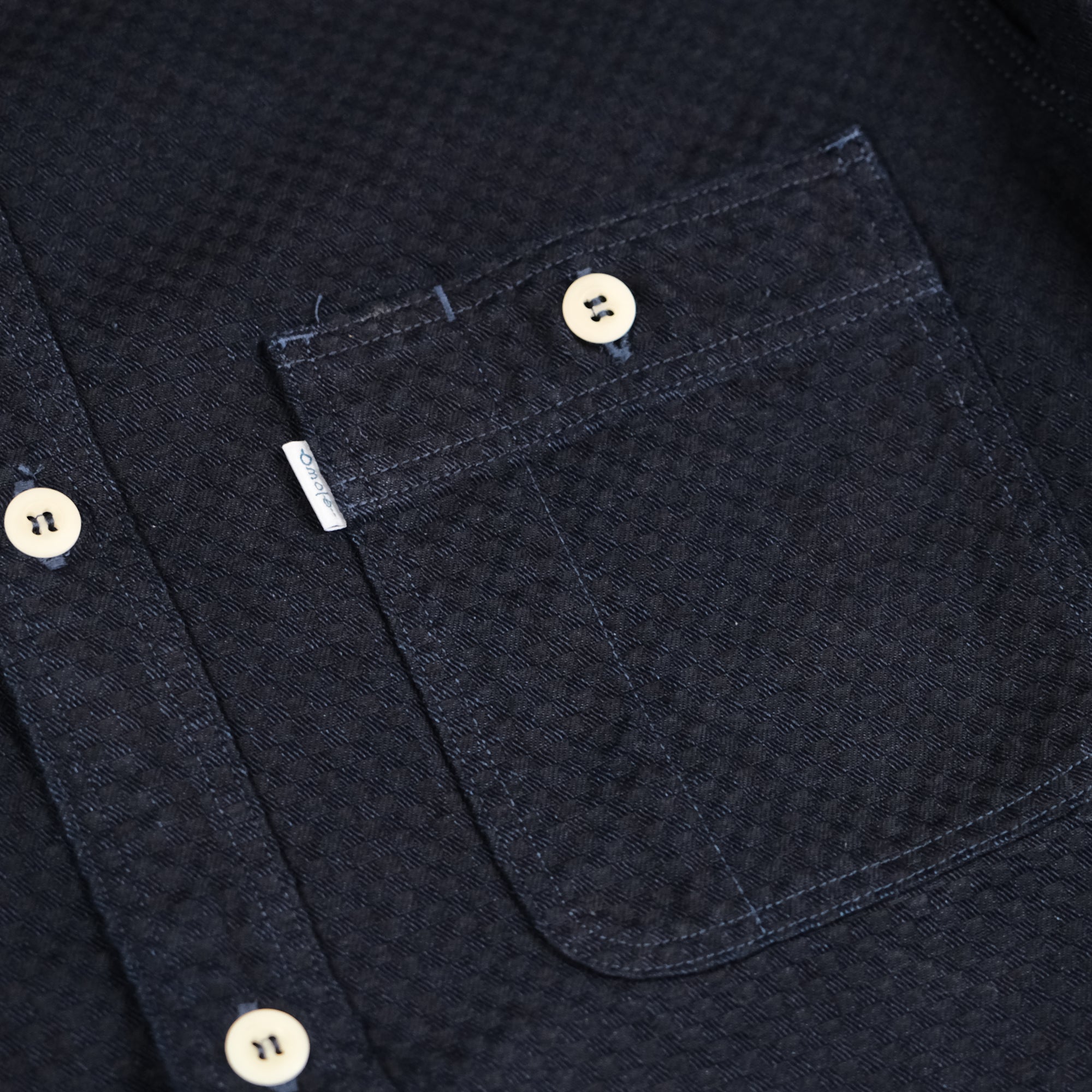 Omoto Denim "Ichimatsu" Indigo Selvedge Work Shirt