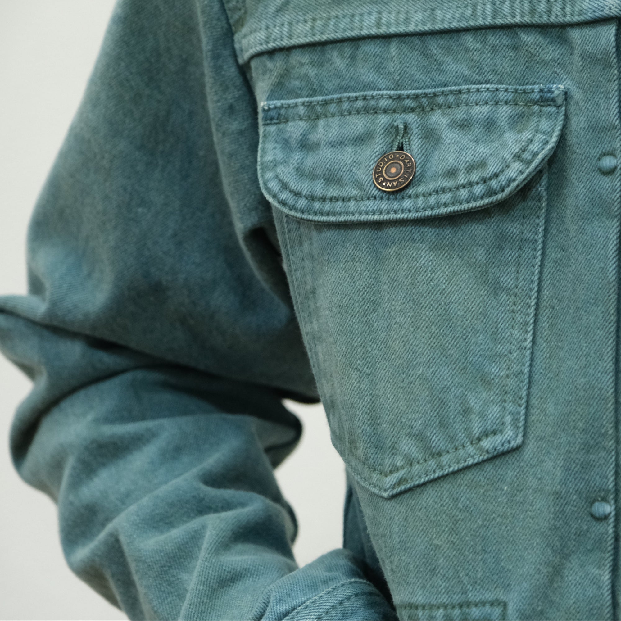 [Pre-Order] Studio D'Artisan "Indigo Green" Selvedge Jacket